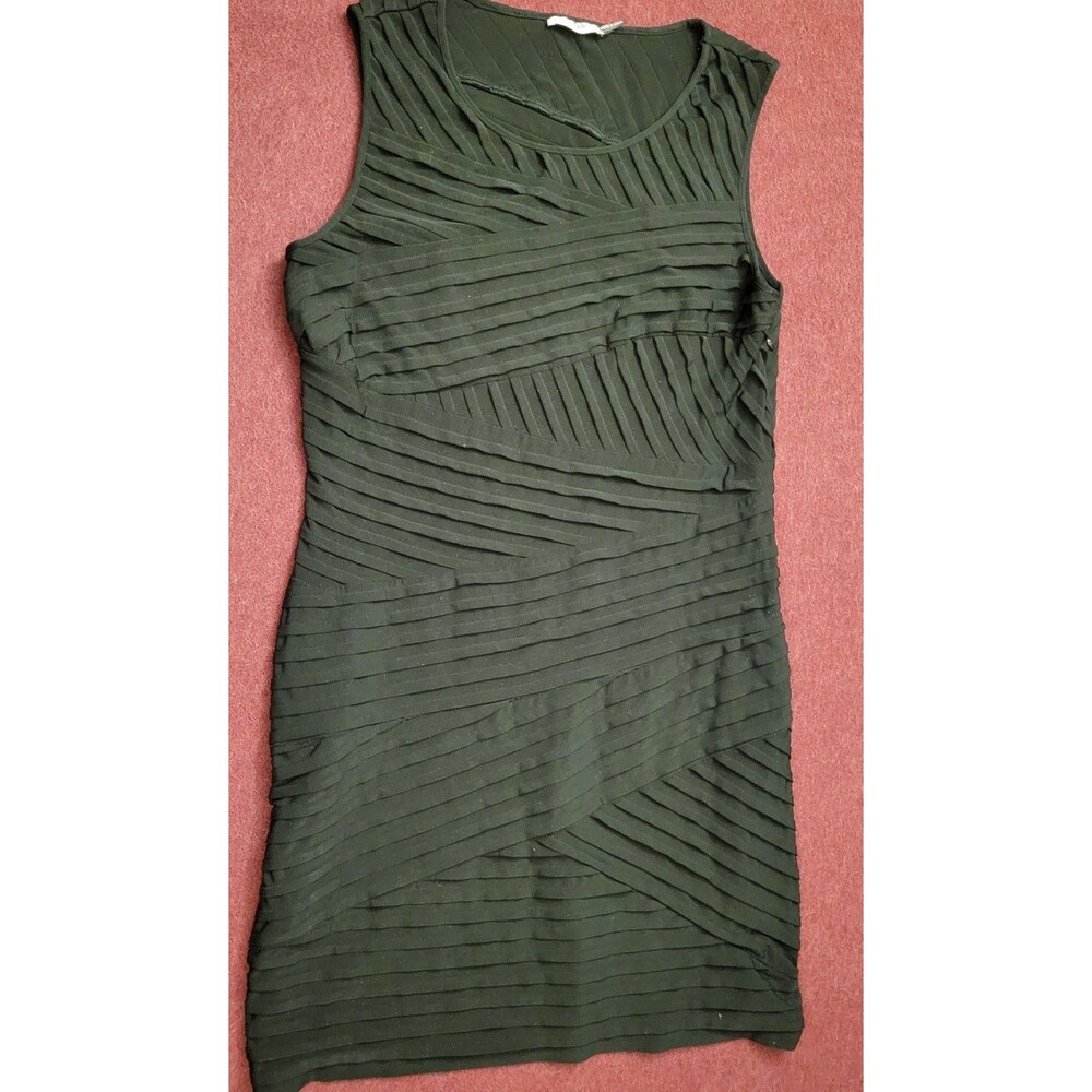 Womens Calvin Klein Black Stretchy Career Work Dress Size 14 Sleeveless